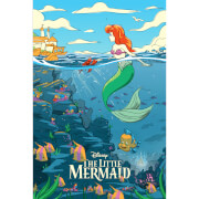 Image of Disney The Little Mermaid Lithograph Print by Florey
