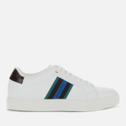 Image of Paul Smith Men's Basso Leather Cupsole Trainers - White Stripe - 7