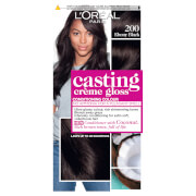 L'Oréal Paris Casting Crème Gloss Semi-Permanent Hair Dye (Various Shades) - 200 Ebony Black