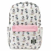 Image of Loungefly Disney Pastel Minnie Mickey Aop Nylon Backpack