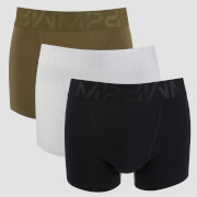 MP Men's Sport 3 Pack Boxers - Black/Khaki/White - XS
