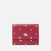 Radley Women's Ditsy Dog Foil Small Trifold Purse - Raspberry female Pink Leather