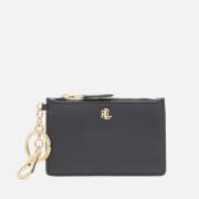 Lauren Ralph Lauren Women's Zip Medium Card Case - Black female Leather