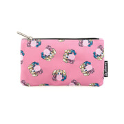 Loungefly DC Comics Harley Quinn Bubble Gum Aop Nylon Pouch