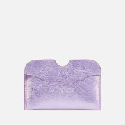 Núnoo Women's Carla Metallic Card Holder - Purple female Pink Leather