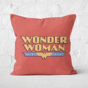 DC Cushions Retro Wonder Woman DC 40x40cm Square Cushion Square Cushion - 50x50cm - Eco Friendly | 50x50cm