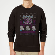 Image of Decepticons Classic Ugly Knit Christmas Sweater - Black - S - Black