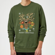 Image of Scooby Doo Christmas Sweater - Forest Green - S - Forest Green