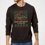 Jurassic Park Clever Girl Christmas Sweatshirt - Black - S - Noir