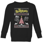 Flintstones Rockin Around The Tree Kids' Christmas Sweatshirt - Black - 3-4 ans - Noir