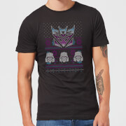 Image of Decepticons Classic Ugly Knit Men's Christmas T-Shirt - Black - S - Black