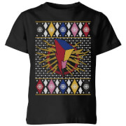 Image of Power Rangers Kids' Christmas T-Shirt - Black - 3-4 Years - Black