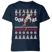 Image of Rick and Morty Ooh Wee Kids' Christmas T-Shirt - Navy - 3-4 Years - Navy