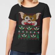 Image of Gremlins Ugly Knit Women's Christmas T-Shirt - Black - S - Black