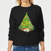 Image of Tobias Fonseca My Favorite Xmas Tree Women's Sweatshirt - Black - 5XL - Black