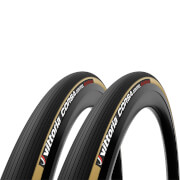 Vittoria Corsa Control G2.0 Tubular Road Tyre Twin Pack - 700x28mm - Para/Black