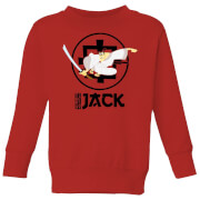 Image of Samurai Jack They Call Me Jack Kids' Sweatshirt - Red - 3-4 Years - Red
