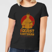 Image of Samurai Jack My Quest Continues Women's T-Shirt - Black - S - Black