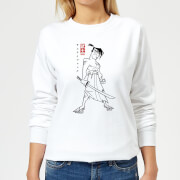 Image of Samurai Jack Kanji Women's Sweatshirt - White - XS - White