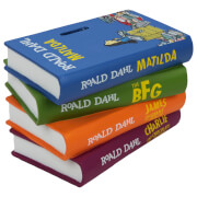Image of Roald Dahl Matilda Pile of Books Money Box