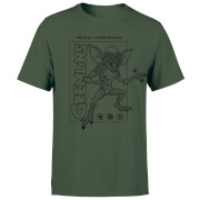 Image of Gremlins Stripe Men's T-Shirt - Forest Green - S - Forest Green