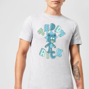 Image of Rick and Morty Teddy Rick Men's T-Shirt - Grey - S - Grey