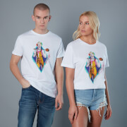 Birds of Prey Herren Harley Quinn und Wooden Mallet Unisex Birds of Prey T-Shirt | Weiß | XS | Weiß