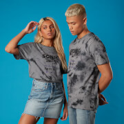 Image of Green Hill Sonic the Hedgehog Unisex T-Shirt - Black Tie Dye - S - Black Tie Dye