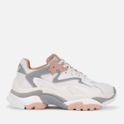 Image of Ash Women's Addict Chunky Running Style Trainers - White/Dune/Silver - UK