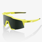 100% Speedcraft Sunglasses - Soft Tact Banana/Grey Green Lens