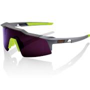 100% Speedcraft SL Sunglasses - Soft Tact Midnight Mauve/Purple Lens