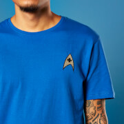 Image of Embroidered Medic Badge Star Trek T-shirt - Royal Blue - S - royal blue
