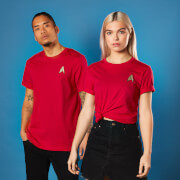 Star Trek Herren EmbroideRot Operations Badge Star Trek T-shirt | Rot | XS | Rot