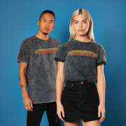 Image of Retro Star Trek Title T-Shirt - Black Acid Wash - S - Black