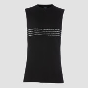 Débardeur à emmanchures tombantes Slogan - Noir - XS