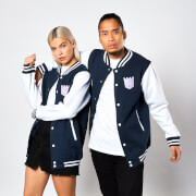 Image of Transformers Decepticon Varsity Jacket - Navy / White - S - Navy / White