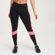 Image of MP Women's Power Colour Block Leggings - Black/Danger - XS