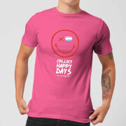 Image of Collect Happy Days Men's T-Shirt - Pink - S - Pink