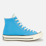 Image of Converse Men's Chuck 70 Twisted Tongue Hi-Top Trainers - Blue Coast/Black/Egret - UK 9