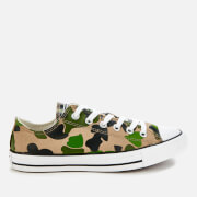 Image of Converse Men's Chuck Taylor All Star Camo Ox Trainers - Black/Candied Ginger/White - UK 11