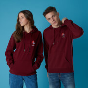Image of Sega Knuckles Retro Unisex Hoodie - Burgundy - S - Burgundy