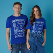 Image of Sega Genesis Blueprints Unisex T-Shirt - Royal Blue - S - royal blue