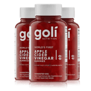 Goli 3 Bottles of Apple Cider Vinegar Gummy Bundle