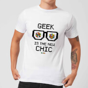 Image of Geek Cube Is The New Chic Men's T-Shirt - White - S - White