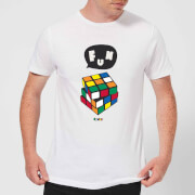 Image of Solving Rubik's Cube Fun Men's T-Shirt - White - S - White