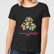 Image of Brain Teaser Trio Rubik's Cube Women's T-Shirt - Black - S - Black