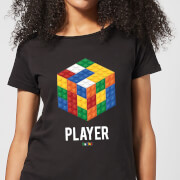 Image of Block Rubik's Cube Player Women's T-Shirt - Black - S - Black
