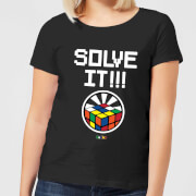 Image of Solve It!!! Cube Glow Women's T-Shirt - Black - S - Black