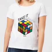 Image of Take It Easy Rubik's Cube Women's T-Shirt - White - S - White