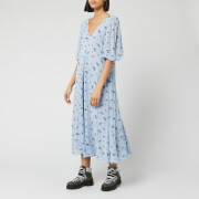 Ganni brunnera blue dress Clearance